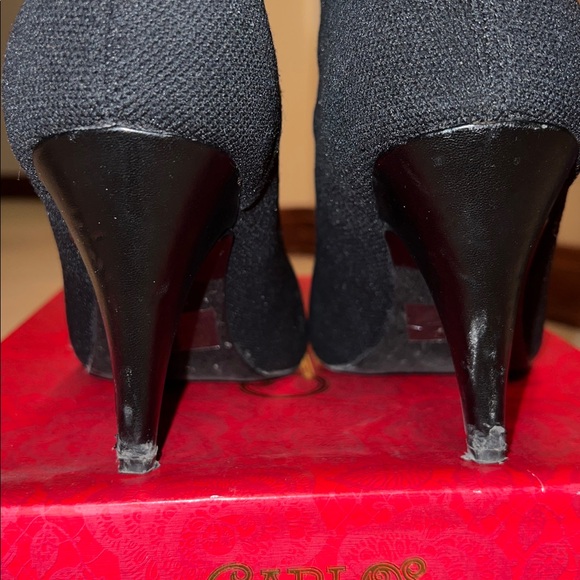 “Makayla” black knit bootie - Picture 4 of 10